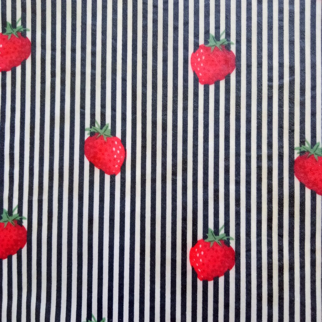 Erdbeere schwarz gestreift